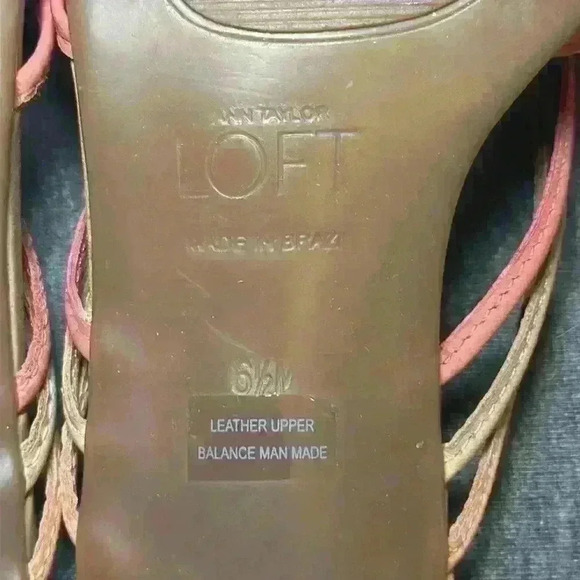 Ann Taylor Naomi Strappy Sling Back Multicolored Kitten Heel VTG Women Size 6.5 - Picture 10 of 12